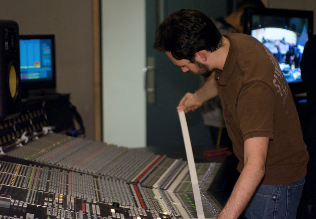 Photo of Ryan in the studio
